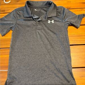 Under Armour Kids Charcoal Polo Shirt